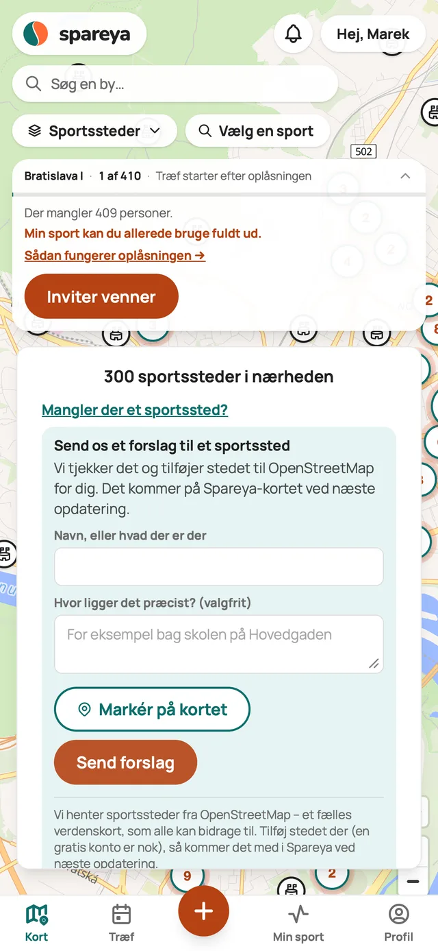 Mangler der et sportssted?