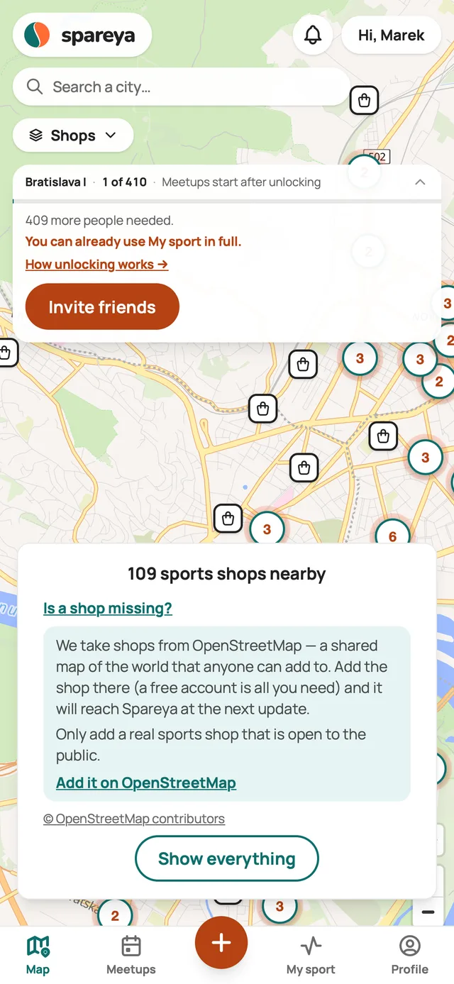 Is a shop missing?
