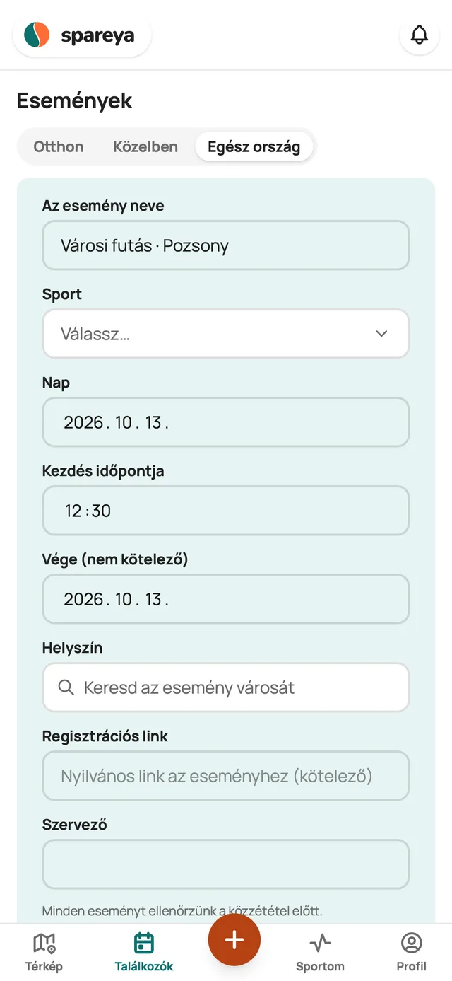 Hogyan adsz hozzá eseményt