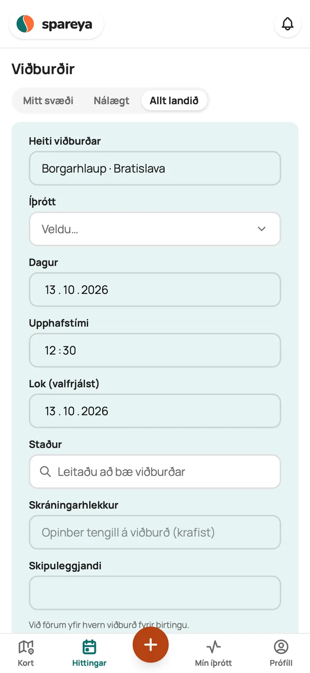 Hvernig þú bætir við viðburði