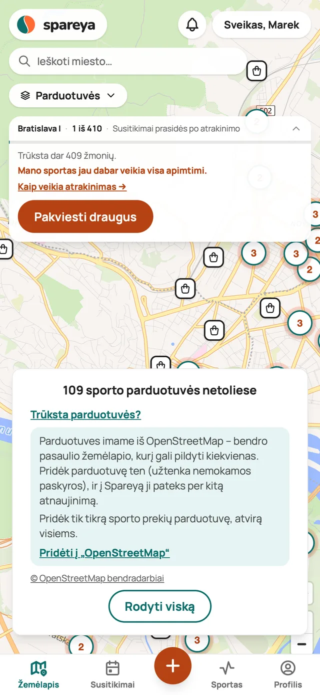 Trūksta parduotuvės?