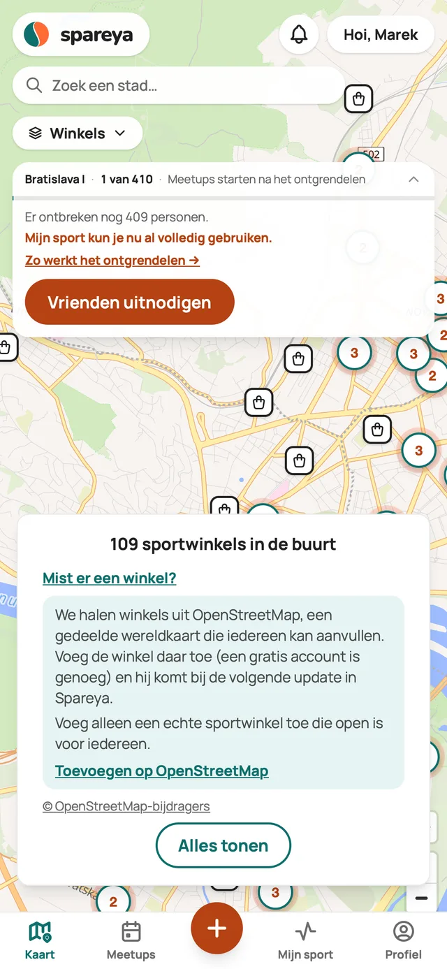 Mist er een winkel?