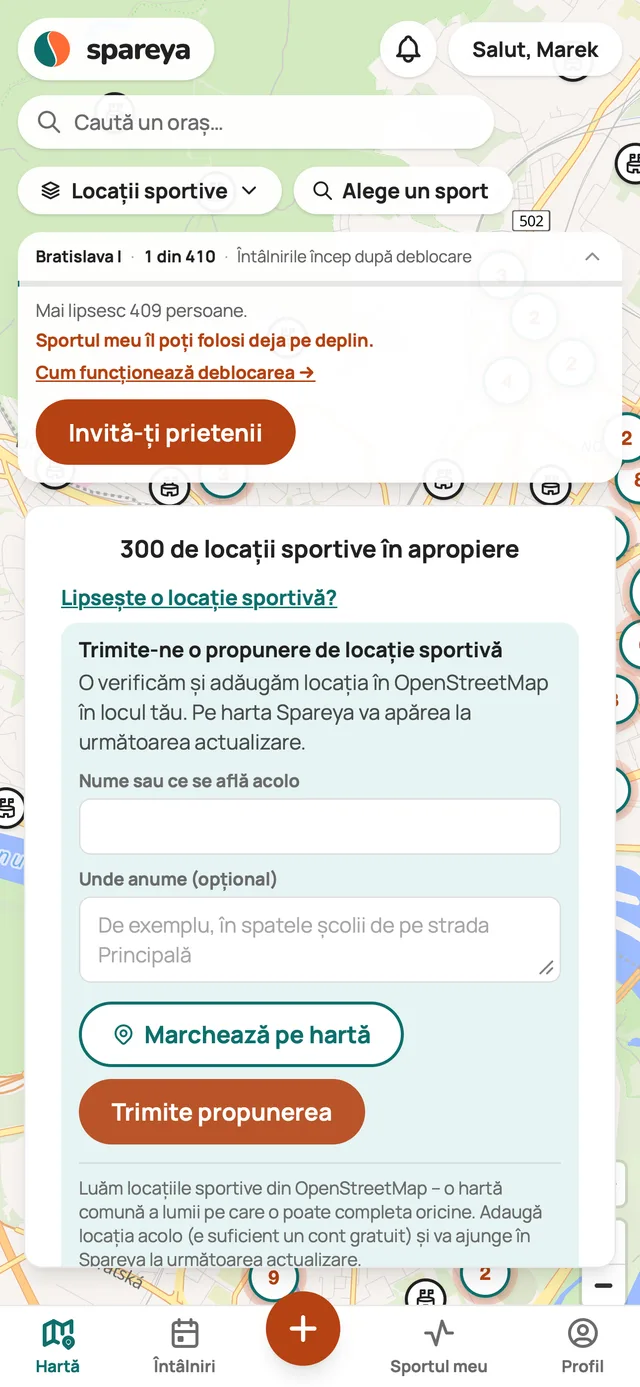 Lipsește o locație sportivă?